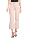 7 For All Mankind Women's Alexa Raw Edge Cropped Jeans In Rosewater