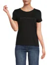 7 For All Mankind Women's All For Mankind Graphic T-shirt In Black