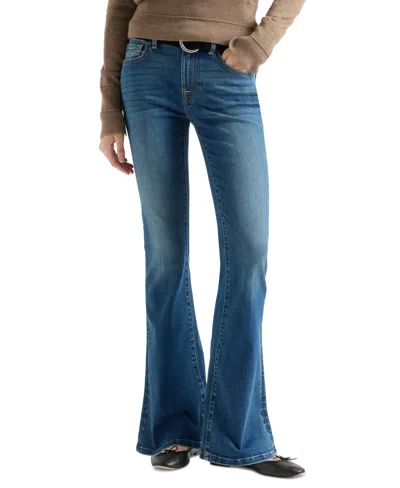 7 For All Mankind Women's Bootcut Tailorless Mid-rise Jeans In Blue