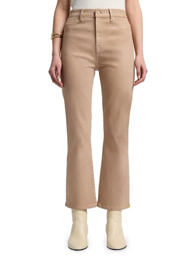 7 For All Mankind Women's Coated High-rise Slim Kick-flare Jeans
