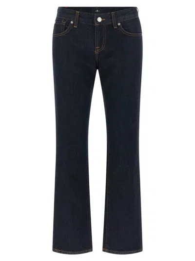 7 For All Mankind Women Dark Blue Low Rise Jeans