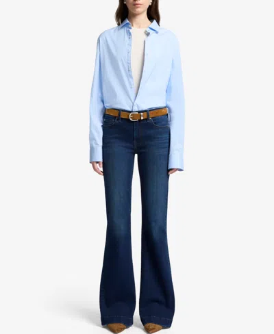 7 For All Mankind Women's Dojo Flare Leg Jeans In Blue