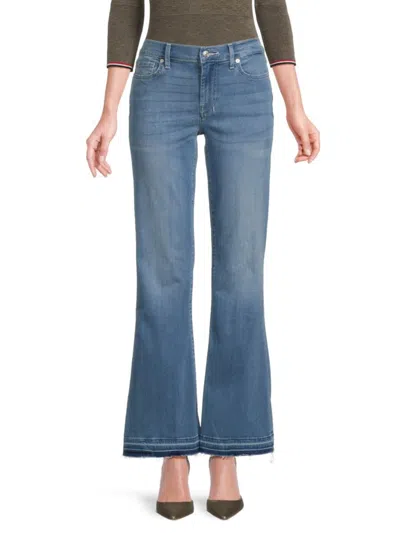 7 For All Mankind Women's Dojo Frayed Hem Jeans In Marrakech