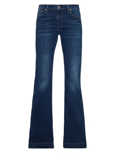 7 For All Mankind Women's Dojo Low-rise Flared Jeans In Moreno
