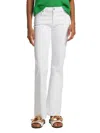 7 For All Mankind Women's Dojo Tailorless Straight-leg Jeans In White