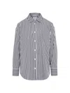 7 FOR ALL MANKIND WOMEN'S EVERYDAY STRIPED BUTTON-UP SHIRT