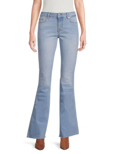 7 For All Mankind Women's Faded Bootcut Jeans In Blue