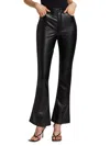 7 For All Mankind Bootcut Tailorless Leather Pants In Black