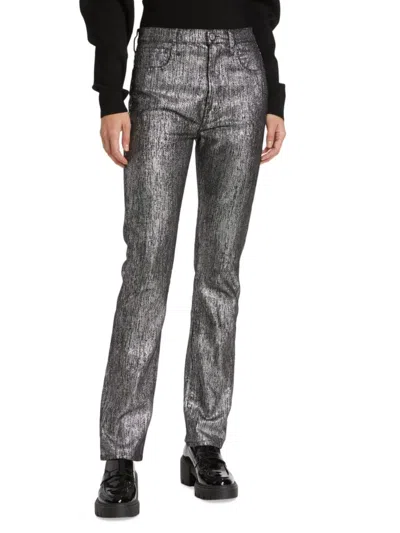 7 For All Mankind Women's Foil Easy Slim Fit Jeans In Foil Dots