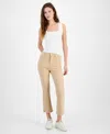 7 For All Mankind High Waisted Slim Kick Flare Jeans In Brunette & Cafe Crema In Caramel Coated