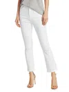 7 For All Mankind Women's High-rise Stretch Slim Kick-flare Jeans In White