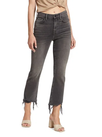 7 For All Mankind Women's High Waist Slim Kick Jeans In Courage