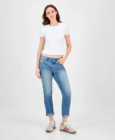 7 For All Mankind Women's Josefina Cropped Straight-leg Jeans In Blue