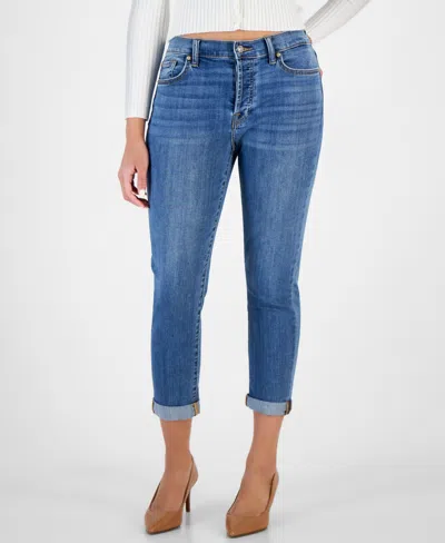 7 For All Mankind Women's Josefina Cuffed Skinny Jeans In Saltwater