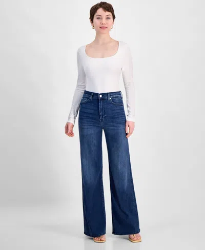 7 For All Mankind Women's Josefina Ultra High Rise Wide-leg Jeans In Tangeri