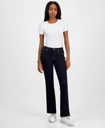 7 For All Mankind Women's Kimmie Tailorless Bootcut Jeans In Rinsed Indigo