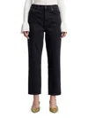 7 For All Mankind Logan Stovepipe Straight Jeans In Black