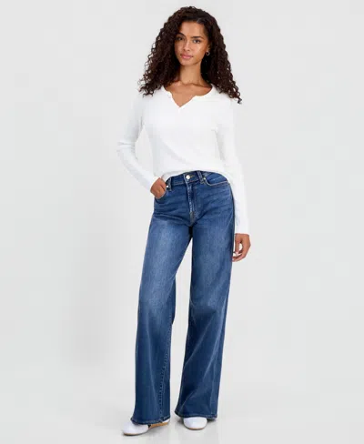 7 For All Mankind Women's Lotta Wide-leg Jeans In Blue