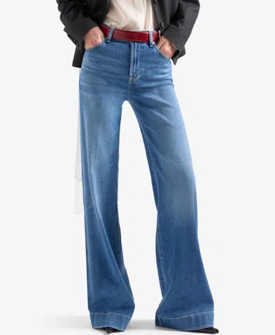 7 For All Mankind Women's Modern Dojo Mid-rise Bootcut Jeans In Blue