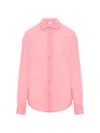 7 For All Mankind Women's Pima Cotton Voile Shirt In Blush