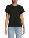 7 For All Mankind Women's All For Mankind Graphic T-shirt In Black