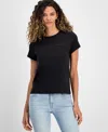 7 For All Mankind Women's All For Mankind Graphic T-shirt In Cotton Black