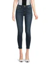 7 FOR ALL MANKIND WOMEN'S SKINNY LOW RISE CROPPED SKINNY JEANS
