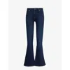 7 FOR ALL MANKIND 7 FOR ALL MANKIND WOMEN'S SLIM ILLUSION LUX ECLIPS LUNA BOOTCUT FLARED MID-RISE DENIM-BLEND JEANS