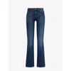 7 For All Mankind Womens Soho Dark Bootcut Soho Flared-leg Mid-rise Stretch-denim Jeans In Soho Dark