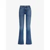 7 For All Mankind Womens Soho Light Bootcut Soho Flared-leg Mid-rise Stretch-denim Jeans In Soho Light