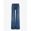 7 FOR ALL MANKIND MODERN DOJO FLARED HIGH-RISE STRETCH-DENIM JEANS