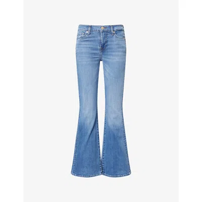 7 For All Mankind Womens  Ali High-waisted Flare-leg Denim Jeans