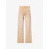 7 For All Mankind Womens Sandune Tess Straight-leg Denim Jeans In Neutral