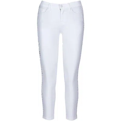 7 For All Mankind Womens Braided Denim Skinny Jeans