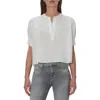7 For All Mankind Womens Button Linen Cropped