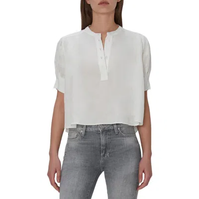 7 For All Mankind Womens Button Linen Cropped