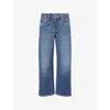 7 For All Mankind Womens  Alexa Cropped Crop-leg Stretch-denim Blend Jeans
