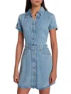 7 FOR ALL MANKIND WOMENS COLLARED SHORT SHIRTDRESS