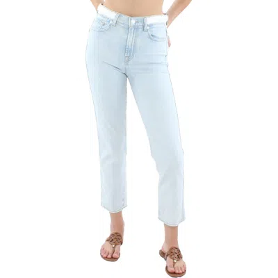 7 For All Mankind Womens Denim High Waisted Ankle Jeans