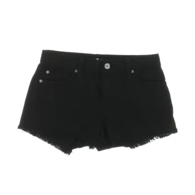 7 For All Mankind Womens Denim High-waisted Denim Shorts