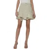 7 For All Mankind Womens Distressed Denim Mini Skirt
