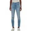 7 For All Mankind Womens Distressed Denim Skinny Jeans