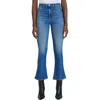 7 For All Mankind Womens Faded Denim Cropped Jeans