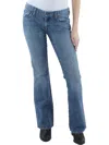 7 FOR ALL MANKIND WOMENS FADED SLIGHTLY DISTRESSED FLARE JEANS