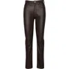 7 FOR ALL MANKIND WOMENS FAUX LEATHER SKINNY PANTS
