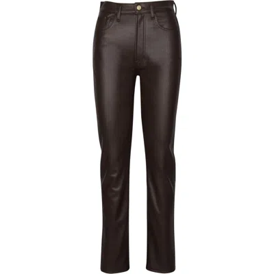 7 For All Mankind Womens Faux Leather Skinny Pants
