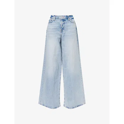 7 For All Mankind Womens  Marie Wide-leg Stretch-denim Jeans