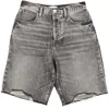 7 For All Mankind Womens Raw Hem Denim Cutoff Shorts In Black