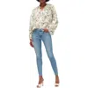 7 For All Mankind Womens Raw Hem Denim Skinny Jeans