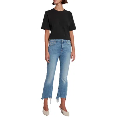 7 For All Mankind Womens Raw Hem Denim Slim Jeans